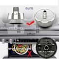 Pikkukuva 2 / 5: DG94-00945A kitchenaid kaasulieden säätönupit valitsimen vaihdot (1KPL)