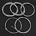 Miniatyrbillede 5 af 8: 1 mm 1,4 mm 2 mm 2,5 mm 3 mm Holdbar 5-strenget elektrisk basstrenge instrumenttilbehør