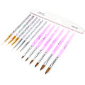 Pikkukuva 5 / 8: Ammattimainen Nail Art Liner Brush Tee-se-itse kynsien piirustus-maalaussivellin-viilu set