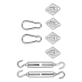 Miniatyrbillede 6 af 8: Solsejl Hardware Kit Baldakin Installation Spænde Sæt til Rektangel og Firkantet Markise 5mm