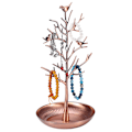Miniatyrbilde 7 av 8: Metall ørepynt Stativ Halskjede Organizer Smykkeholder Ornament Display Trestativ (bronse)