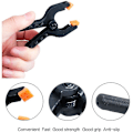 Miniatyrbild 3 av 5: 10 st Plastfjäderklämmor Raderings- och Griptänger Texturerade Grepp för Enkel Användning 2 tum DIY-Verktyg