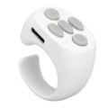 Miniatyrbilde 8 av 8: Bluetooth-fjernkontroll Multifunksjonsringdesign Trådløs telefon Selfie-utløser for Home White