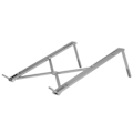 Miniatyrbillede 2 af 8: Bærbar computer stand i aluminiumlegering, foldbar, justerbar, bærbar skrivebordscomputerholder til 10-17 tommer tablet-notebook, grå