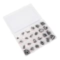 Miniatyrbillede 4 af 8: 720 stk. bærbare udskiftningsskruesæt sort notesbog computer reparation kulstofstål skruesæt