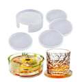 Miniatyrbillede 8 af 8: 5 stk. Resin Coaster Molds Blød Silikone Udjævning Nem Udgivelse Coaster Silikoneforme til Håndværk DIY