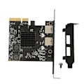 Miniatyrbillede 1 af 8: PCIE til USB3.1 udvidelseskort 10 Gbps stabil høj hastighed PCIE til 2 port USB3.1 Gen 2 værtscontroller udvidelseskort