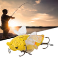 Miniatyrbilde 7 av 8: Hardt fiske lokke bionisk cikade form fiske agn med roterende spinn propell trippel krok 7.5cmY238-8