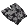 Miniatyrbillede 5 af 8: Yogashorts med høj talje til kvinder Tie Dye Elastisk åndbar numseløft Fitness Atletisk træningsshorts Sort M