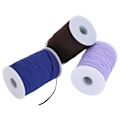 Miniatyrbild 8 av 8: Elastiskt band platt syrep snöre sladd DIY ärm masktillverkning hög elastisk 100 yards rulle (blå brun lila)