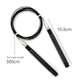 Miniatyrbilde 2 av 5: Hoppetau, Speed Jump Rope Tangle-free Justerbar, Svart Zekai