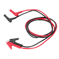 Miniatyrbillede 7 af 8: 2 stk. bananplugg til krokodilleklemme kabel kraftig PVC messing multimeter testledningssæt 1000V 15A