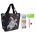 Miniatyrbilde 2 av 8: Rhinestone Maleri Tote Bag Fargerik Skilpadde Sterk Klebrighet Oppgradert Rhinestones DIY Rhinestone Maleri Bag for Håndverk