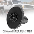 Miniatyrbilde 8 av 8: Rustfritt stål spiralformet konisk gir 8T 30T Passer for Axial SCX10 II 90047 90046 RC-bil
