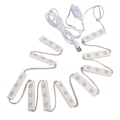 Miniatyrbilde 5 av 8: LED-speil lys berørbar hvitt lys USB dimbar forfengelighet sminke lys for bad 10 streng (30 stk lysbrikker)