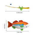 Miniatyrbillede 2 af 8: Børnefiskespil med fiskestang og realistisk fiskepool fiskelegetøjssæt sikkert holdbart fiskelegetøj gave til babyer drenge piger (tilfældig farve)