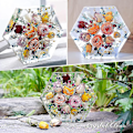 Miniatyrbild 4 av 5: Stora silikonhartsformar för blomsterkonservering - Hexagonform, djupa gjutformar (20x23x5cm)