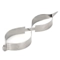Miniatyrbillede 6 af 8: Smykkeloddepincet Isoleret rustfrit stål Høj elasticitet Lige spids Cross Locking Rebound Clip