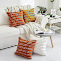 Miniatyrbilde 3 av 5: Brente oransje pynteputetrekk for sofa, bomulls- og linputetrekk, 40 x 40 cm, sett med 2, Nei