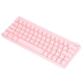 Miniatyrbild 6 av 8: Mekanisk tangentbord 64 tangenter RGB 3 lägen ergonomisk layout rattdesign trådlöst rosa tangentbord för IOS bruna brytare