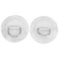 Miniatyrbillede 1 af 8: 2 stk. oppustelig båd kajak D-ring pude patch PVC marine rustfrit stål fast spænde (hvid)