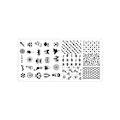 Miniatyrbillede 3 af 3: Rustfrit stål rektangel Nail Art stempling plade DIY Manicure Print Billedskabelon z17#