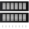 Miniatyrbild 1 av 4: Ventilationsgaller i aluminium för utomhusbruk, justerbart, svart Zekai