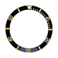 Miniatyrbild 1 av 8: Ny keramisk watch Armbandsur Bezel Insert Loop Ersättningsdelar (guld)