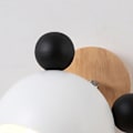 Miniatyrbillede 2 af 5: Væglampe Enkel Tegneserie Model Kvart Butt Sød Smuk Væglampe til Soveværelse Ingen Pære Panda Stil