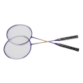 Miniatyrbilde 2 av 8: 2 stk badmintonracket i ferroalloy med sklisikker håndtak - lilla badmintonracketsett for nybegynnere og profesjonelle studenter