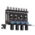 Pikkukuva 7 / 8: PC-tuulettimen napa PC 8-kanavainen tuulettimen napa 4 nuppia jäähdytystuulettimen nopeuden säädin prosessorin runkoon HDD VGA PWM tuulettimen vesijäähdytysjärjestelmä