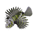 Miniatyrbillede 1 af 5: Kunstig Dragefisk Lysende Undervands Ornament Flydende til Akvarium