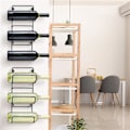 Miniatyrbild 5 av 5: Väggmonterad Handdukshållare Set om 2 Svart Linneförvaring Organizer