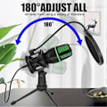 Miniatyrbild 5 av 5: Professionell USB Kondensatormikrofon Live Streaming Mikrofon A