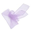 Miniatyrbillede 2 af 8: 10 stk. Organza Banketstol Sash Utsøgte Stolesløjfer Bånd til Bryllupsfest Dekoration Lyselilla