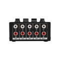 Miniatyrbilde 5 av 8: Stereomikser Passiv 4-kanals Audio Line Mini RCA bærbar for nettbrett