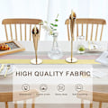 Miniatyrbild 3 av 5: Rektangulär Duk Fläckresistent 140x140 cm Elegant Bordsduk Linneduk Rektangel för Hem Matsal Kök Bordsdekoration