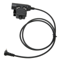 Miniatyrbillede 5 af 8: PPT Push to Talk Adapter 3,5 mm 1 Pin Back Clip 2-vejs Radio Adapter til Retevis RT40 RB15 RB615