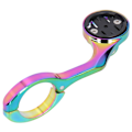 Miniatyrbillede 7 af 8: Farverig galvanisering cykelcomputer udvidet beslag holder aluminiumlegering støtte