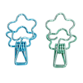 Miniatyrbillede 6 af 8: 100 stk. Binder Clips Hule Søde Blomsterform Robuste Metal Små Binder Clips til Kontordokumenter Konto