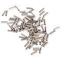 Miniatyrbillede 4 af 8: 100 stk Single Barrel Crimp Sleeves Kit Korrosionsbestandig God fiksering Fiskeline rørforbindelser til fiskeri 2.6