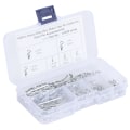 Miniatyrbilde 5 av 8: 100 stk R Splinter Traktorpinneklemmer med plastboks sortimentsett Festeklipssett