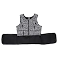 Miniatyrbild 7 av 8: Mäns svett väst kropp shapewear midjetränare svett utomhus fitness sport träning väst grå L