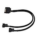 Pikkukuva 6 / 8: SATA 15Pin - 2*4Pin jäähdytystuulettimen power 2-tie muunnin 22AWG-kaapeli