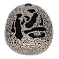 Miniatyrbillede 8 af 8: Metal røgelsesholder imiteret rock stil oval form Robust let at rengøre røgelse askebakke til hjemmets meditationsindretning