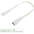 Miniatyrbild 4 av 5: LED-röranslutningskabel 30CM Han till Hona Dubbeländad Förlängningssladd för Integrerat LED-rör, 5-pack