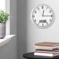 Miniatyrbillede 4 af 8: Multifunktionelt moderne vægur med datotemperaturvisning Hjemmekontor soveværelse dekoration