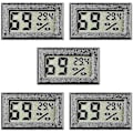 Miniatyrbild 1 av 3: Mini Hygrometer 5-pack - Liten digital termometer LCD-skärm för inomhusbruk