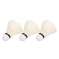 Miniatyrbild 2 av 8: 3st Badminton Small Board Fjädrar Ankfjäder träningsbollar Vindtäta för utomhussporter (Vit)