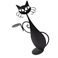 Miniatyrbild 6 av 8: Hemdekorationsljusstake Hållbar Katt Ljusstake Dekorativ Ljusstakehållare för Heminredning Bröllopsmiddag Fest Katt Serverar En Rätt